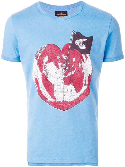 vivienne westwood anglomania world heart t shirt modesens vivienne westwood anglomania