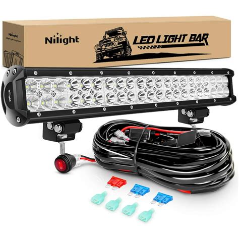 Nilight Led Light Bar 20 126w Spot Flood Combo Driving Light For Jeep