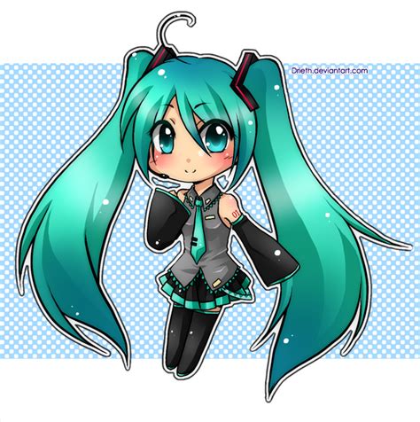 Hatsune Miku Chibi By Drieth On Deviantart