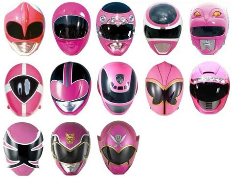 Pink Ranger Helmets Mmrp Onwards Pink Power Rangers Power Rangers