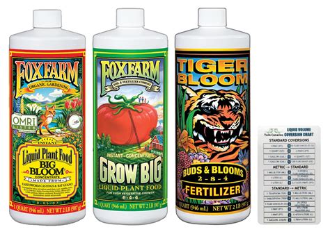 Buy Fox Farm Fertilizer Soil Trio Liquid Ent Tiger Bloom Grow Big