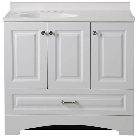 Functional and stylish with a classic design, the glacier bay lancaster vanity in amber with alpine cultured marble vanity top features a spacious interior cabinet space and three pullout drawers to provide you with plenty of storage space for your everyday bath items. Glacier Bay Lancaster 36 in. Vanity and Vanity Top in ...