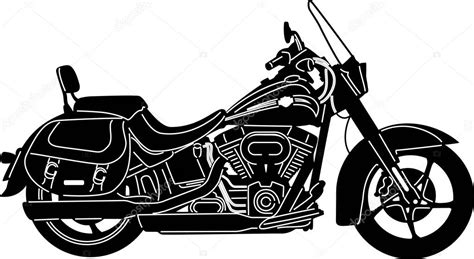 Motorcycle Silhouette Vector At Collection Of