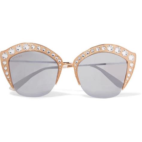 Gucci Cat Eye Sunglasses With Crystals Decrees Log Book Fonction