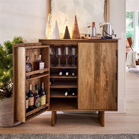 West elm elevates the everyday through unique + affordable products for your modern life. Anton Solid Wood Bar in 2020 | Wood bars, Decor, Bar furniture