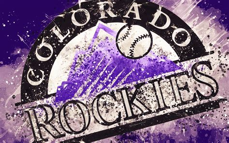 Download Wallpapers Colorado Rockies 4k Grunge Art Logo