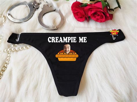 Creampie Me Thong Underwear With Face Ddlg Lingerie Qos Etsy