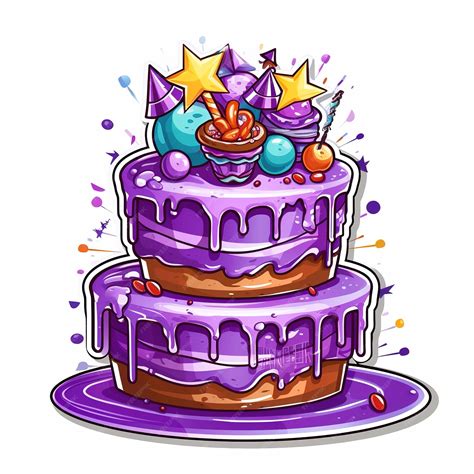 Premium Ai Image Birthday Cake Illustration