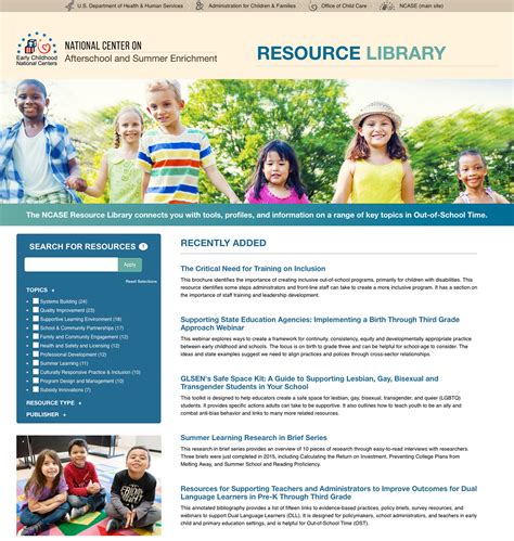 Youthlearn Ncase Resource Library