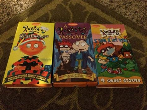 Rugrats Vhs Lot 3 Orange Tapes Vintage 90s Nickelodeon Retro