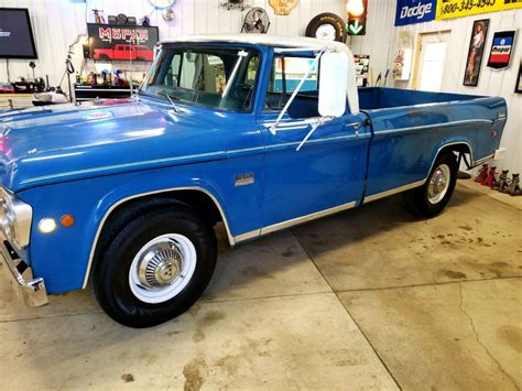 1969 Dodge D200 Pickup Blue Rwd Manual Camper Special Classic Dodge D