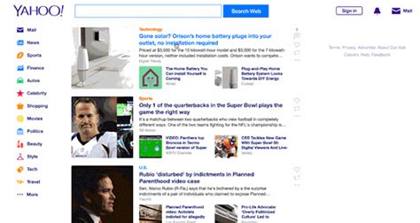 Yahoo Unveils Its Latest Redesign Webdesigner Depot