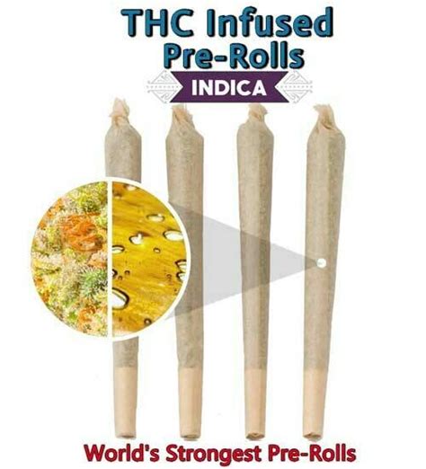 Thc Infused Pre Rolls 4 Pre Rolls Concentrates Goldenweeds