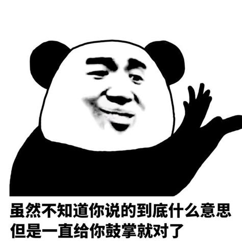 虽然不知道你说的到底什么意思张学友熊猫头斗图表情包图片 我爱斗图网