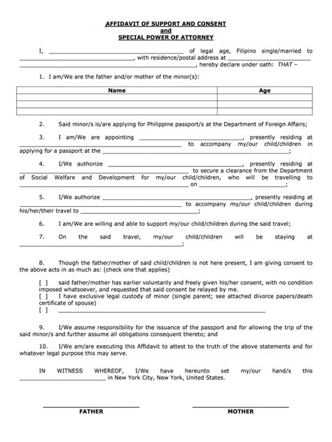 Affidavit Of Support Sample Fill Out And Sign Online Dochub
