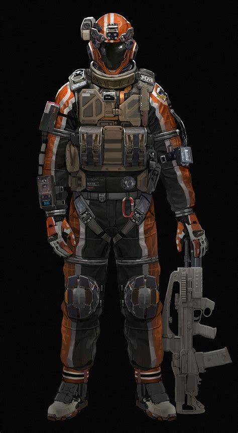 Space Combat Suit G J Space Soldier Armor Concept Sci Fi Concept Art