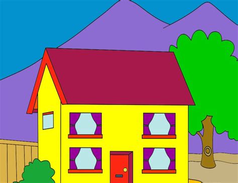 Cara menggambar rumah tingkat | mewarnai gambar rumah saluran edukasi untuk meningkatkan kreativitas anak dalam seni Mewarnai Gambar Anak - anak: Mewarnai Rumah