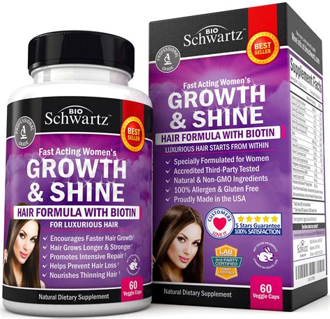 Buy Biotin Hair Growth Supplement With Folic Fast Acting Hair Growth