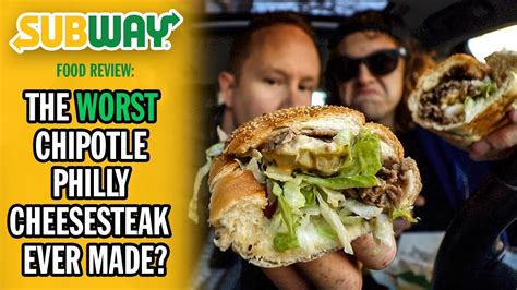Subway Chipotle Philly Cheesesteak Food Review Youtube