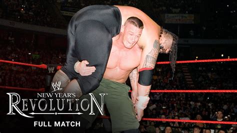 FULL MATCH John Cena Vs Umaga WWE Title Match WWE New Years Revolution Xxcoll