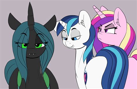 Shining Armor And Queen Chrysalis Fimfiction