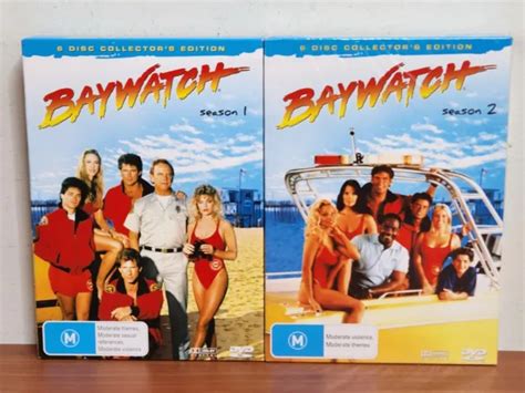 Baywatch Season 1 And 2 Dvd Set 90s Usa Action Drama Tv 12 Discs R0 Vgc