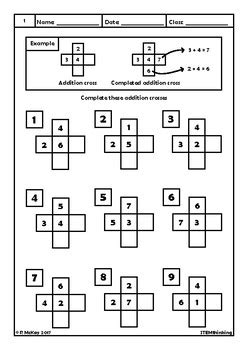 Maybe you would like to learn more about one of these? Addition Crosses Elementary School Math Puzzle Worksheets ...