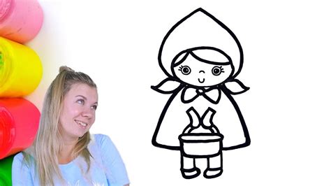 How To Draw Little Red Riding Hood Youtube