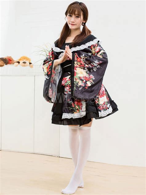 japanese anime girls kawaii kimono cosplay costume dance wear halloween