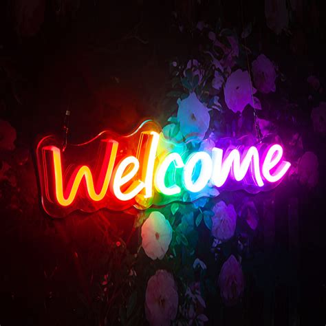 Welcome Neon Sign Etimeauau
