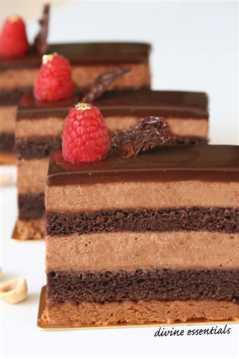 If you like a sweet chocolate filling for your pancake you'll love this indulgent fondant cake with deep, rich sauce, from bbc good food. Chocolate Hazelnut Cake With Praline Chocolate Crunch | Recipe | Fancy desserts, Chocolate, Desserts