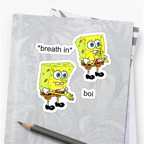 Spongebob Boi Meme Stickers Redbubble Images And Photos Finder