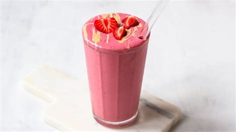 Frozen Strawberry Smoothie Without Milk Youtube