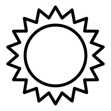 Desert sun icon outline vector. Saudi arabian 15227455 Vector Art at