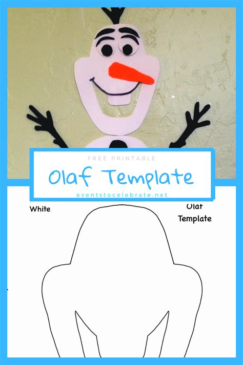 Olaf Printable From Disney Frozen Olaf Template For Crafts Disneycom