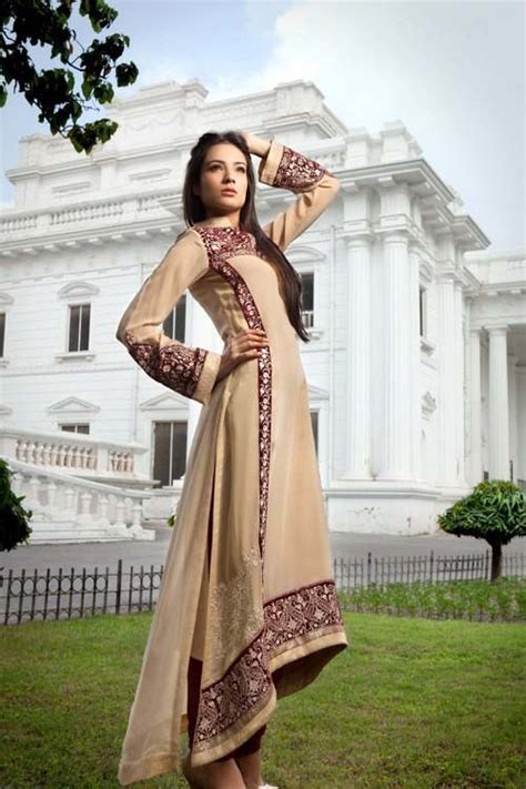 New Pakistani Beautiful Shalwar Kameez Design 2014 Fashions Addres