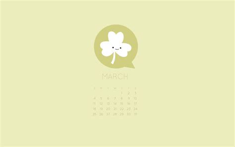 Wild Olive Calendar Print And Post For March