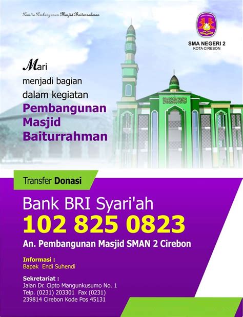 Contoh Spanduk Donasi Pembangunan Masjid Imagesee