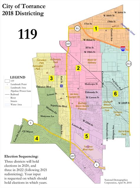 Torrance Reveals Proposed District Maps For City Council Elections