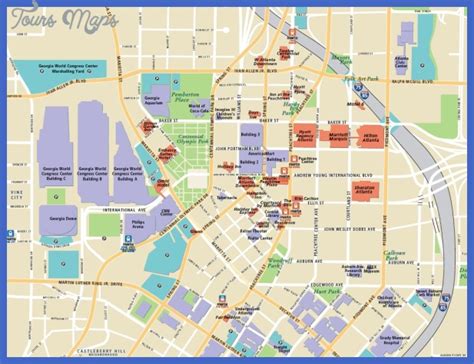 Atlanta Map Tourist Attractions