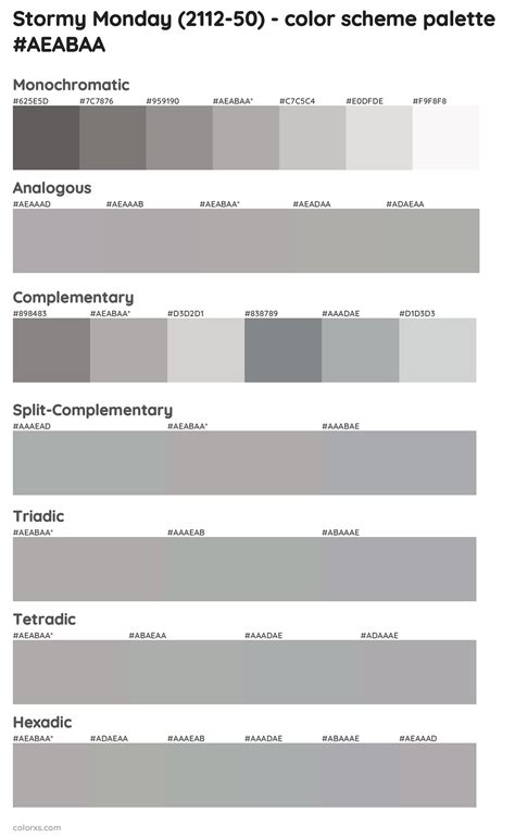 Benjamin Moore Stormy Monday Paint Coordinating Colors And