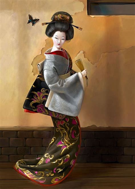 Beautiful Examples Of Geisha Artworks Naldz Graphics Geisha Artwork Geisha Artwork