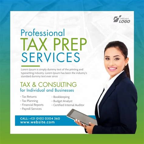 Copy Of Tax And Consulting Services Ad Postermywall