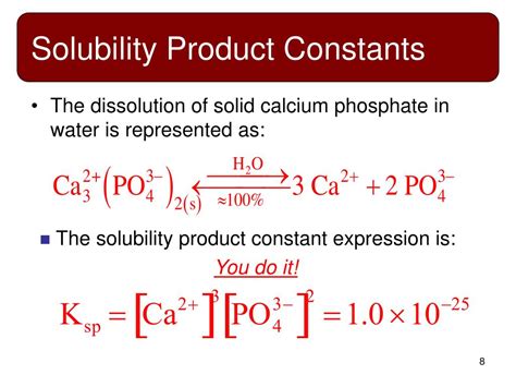 Ppt Ionic Equilibria Iii The Solubility Product Principle Powerpoint
