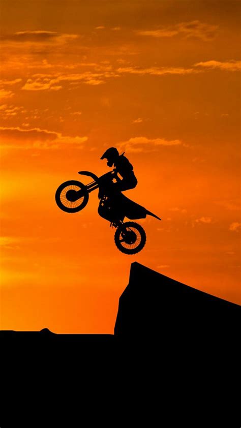 Pictures hd dirt bike wallpapers. Dirt Bikes Stunts Sunset 4K Ultra HD Mobile Wallpaper