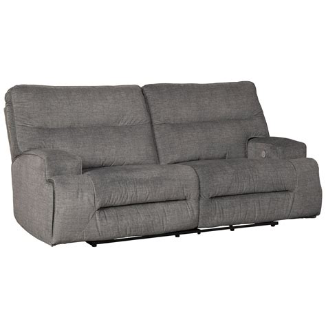 Ashley Coombs Contemporary 2 Seat Reclining Power Sofa With Usb