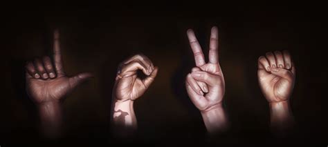 Find the perfect sign language love stock illustrations from getty images. How to Create a Sign Language Digital Painting in Adobe ...