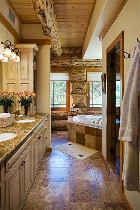 Astounding 30 Beautiful Rustic Bathroom Design Ideas You