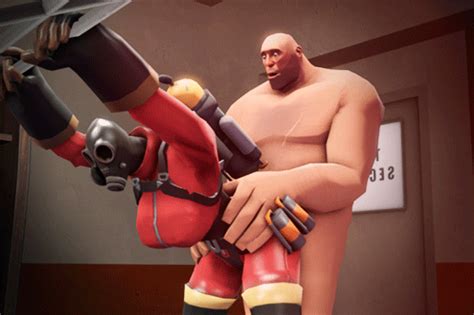 Rule 34 3d Animated Breasts Fempyro Fugtrup Gas Mask Gloves Heavy Weapons Guy Pyro Pyro Team