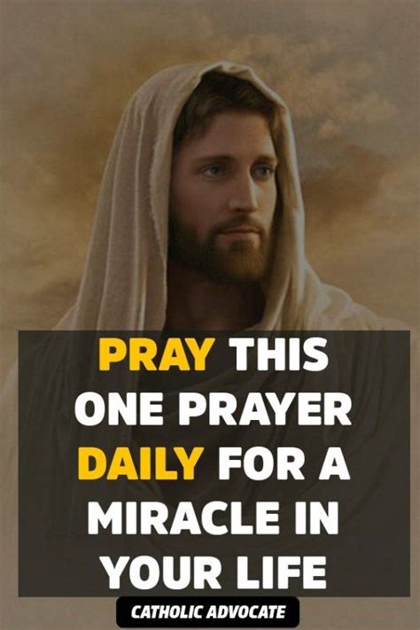 Pray This One Prayer Daily To Have A Miracle In Your Life